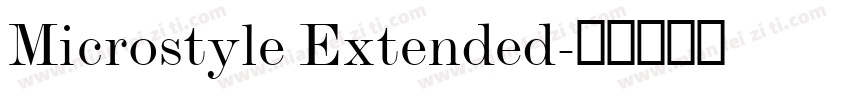 Microstyle Extended字体转换